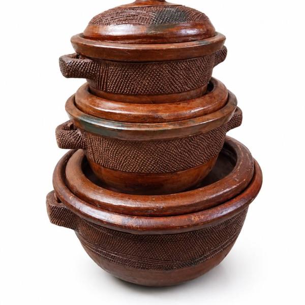 3 set of clay pot