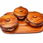 Wooden plates