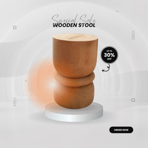 Wooden stool