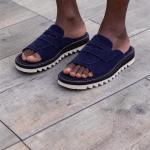Suede Leather Slide For Men Size 43